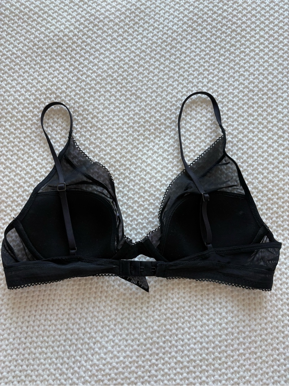Calvin Klein Black Sheer Lace Bralette